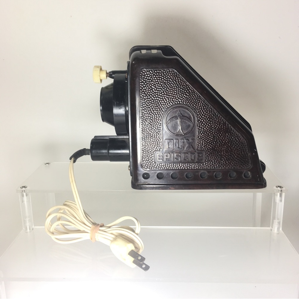 Dux Episcop Bakelite Projector Rare USA Version 110 V 40W 1950s WORKS READ DESC